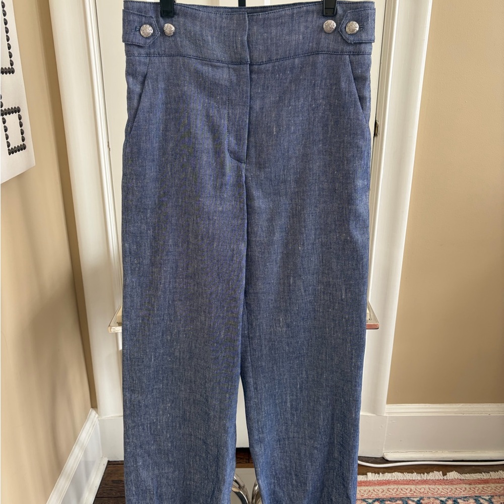 Veronica Beard Blue Denim Pants